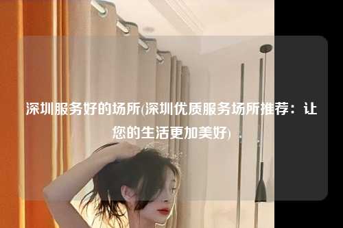 深圳服务好的场所(深圳优质服务场所推荐：让您的生活更加美好)